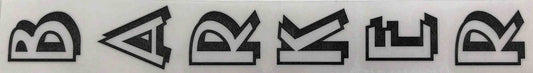 Vernon Barker seat tube decal - H Lloyd Cycles
