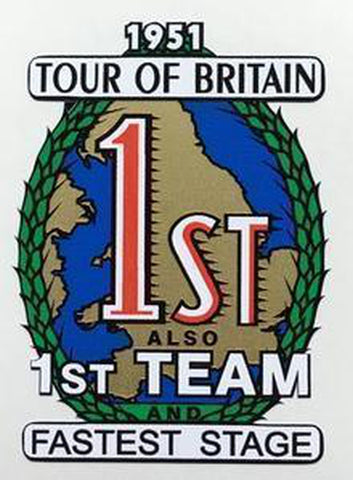 VIKING "1st Tour of Britain" seat tube transfer