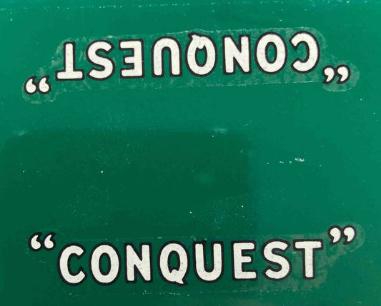 VIKING "Conquest" T/T transfer in script. - H Lloyd Cycles
