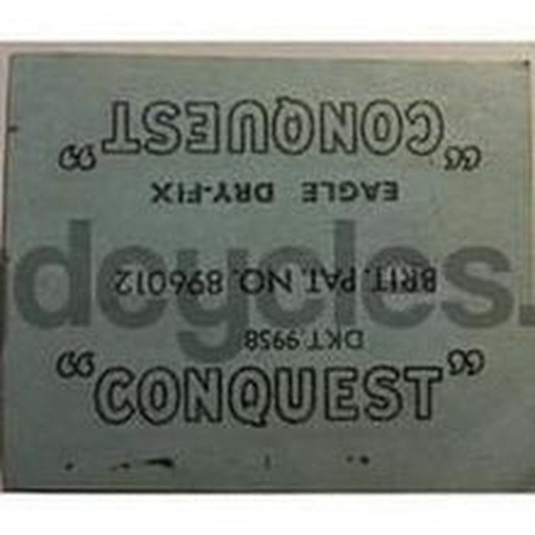 VIKING "Conquest" T/T transfer in script. - H Lloyd Cycles