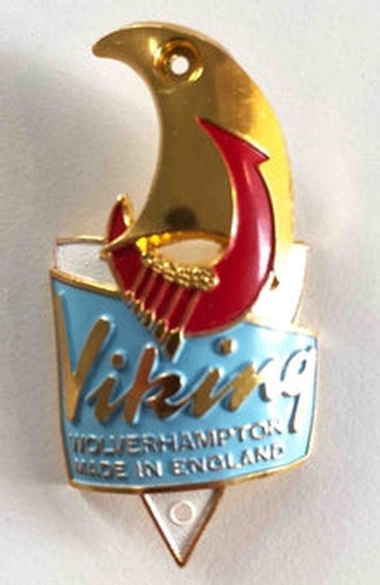 Viking New Metal Headbadge NOS - H Lloyd Cycles