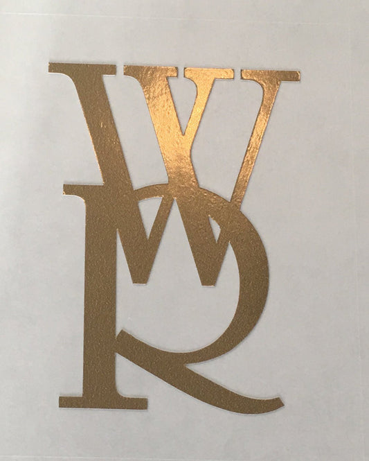 WESTER ROSS seat tube crest. Interlocking "W - R" - H Lloyd Cycles