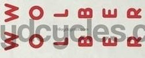 Wolber fork decals