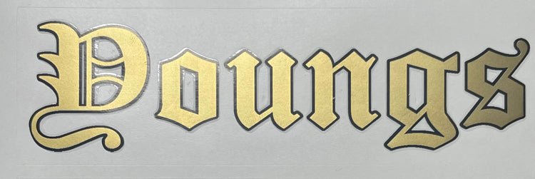 Youngs gothic script - H Lloyd Cycles